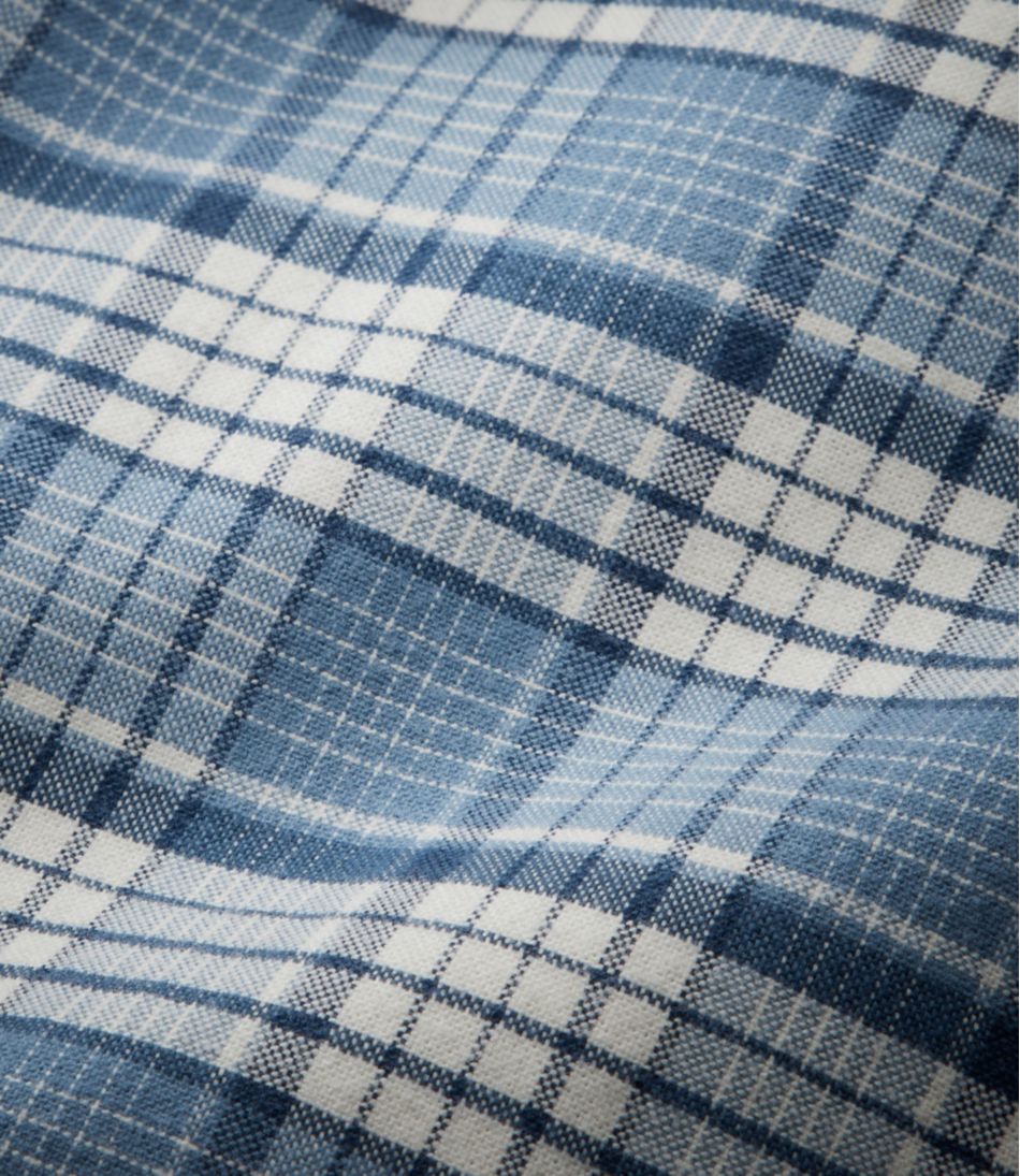 Men's Comfort Stretch? Oxford Shirt, Traditional Untucked Fit, Plaid - Image 6