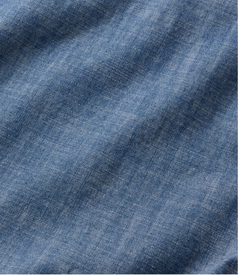 Men's Comfort Stretch? Chambray Shirt, Traditional Untucked Fit, Long-Sleeve - Image 7