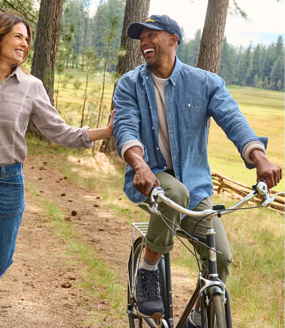 Men's Comfort Stretch? Chambray Shirt, Traditional Untucked Fit, Long-Sleeve - Image 8