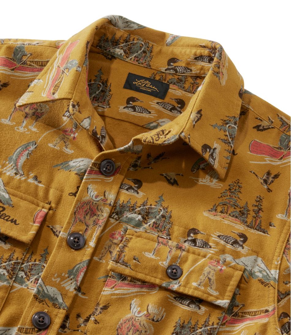 Men's Signature 1933 Chamois Cloth Shirt, Slim Fit, Pattern - Image 6