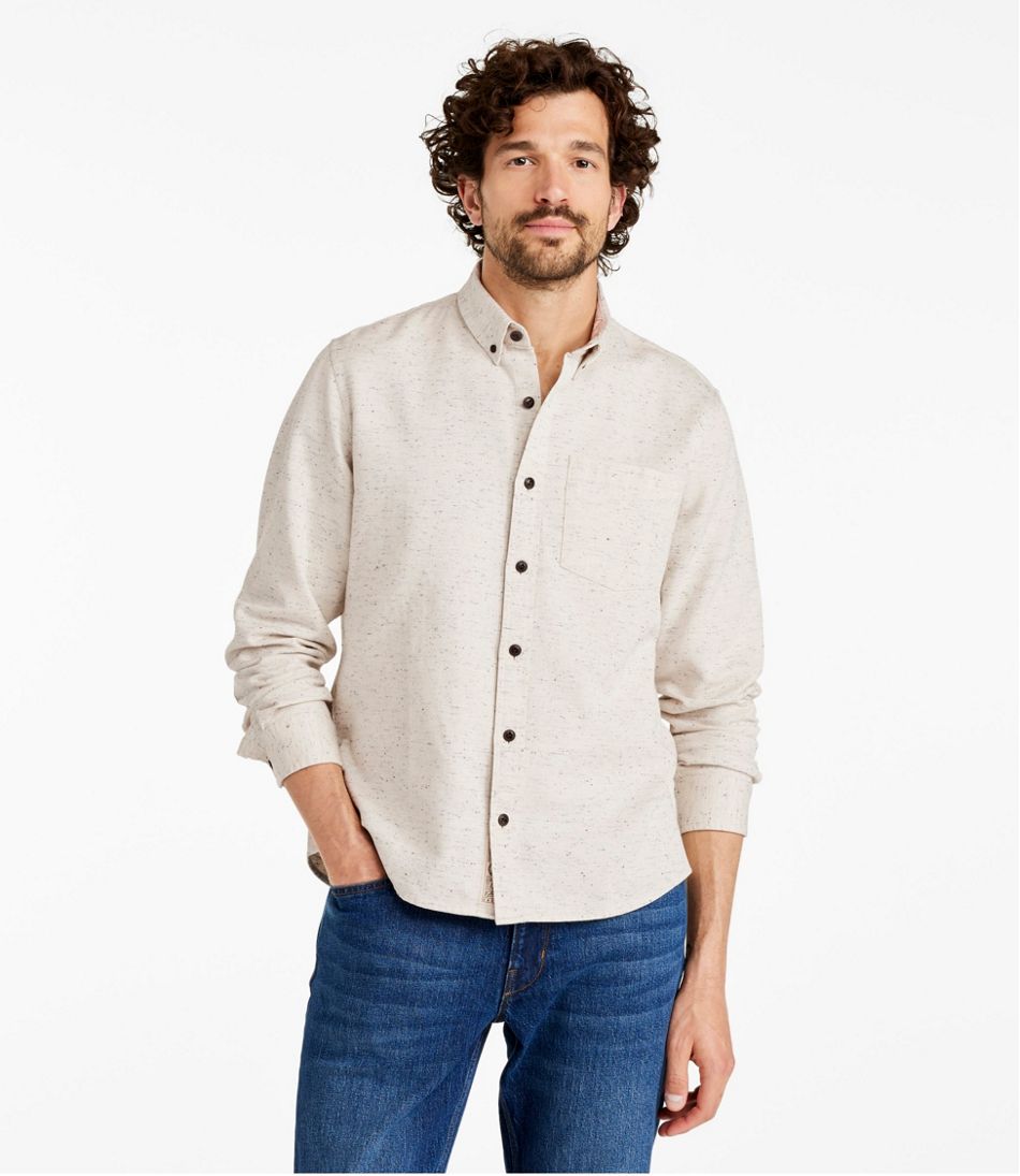 Men's Signature Donegal Woven Shirt, Long-Sleeve - Image 2