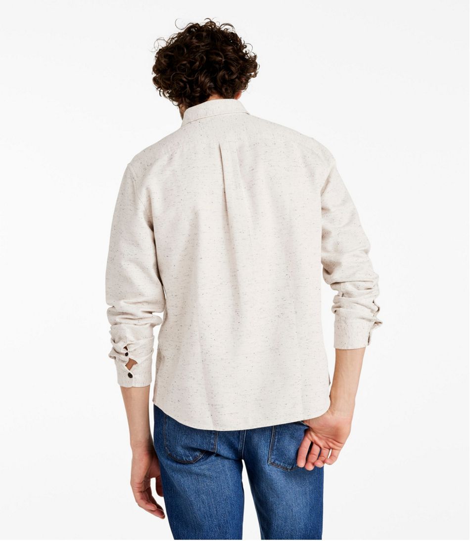 Men's Signature Donegal Woven Shirt, Long-Sleeve - Image 3