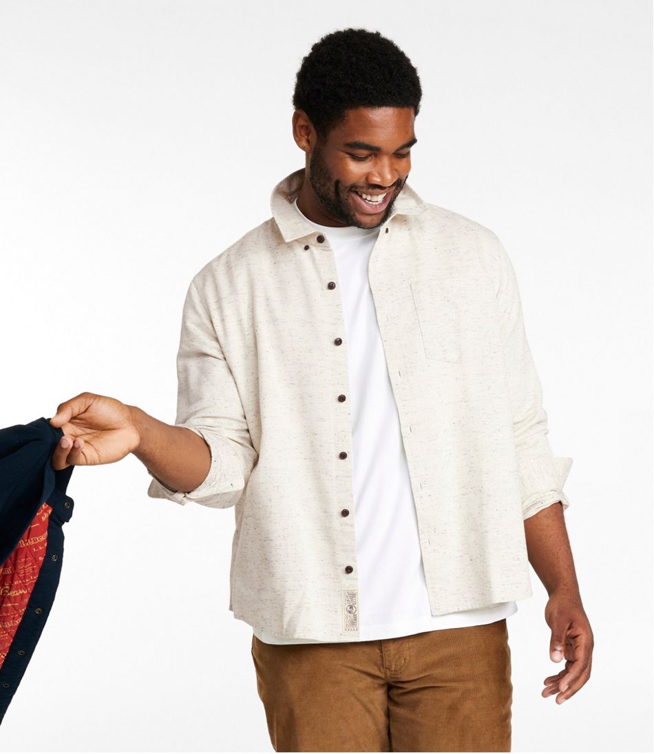 Men's Signature Donegal Woven Shirt, Long-Sleeve - Image 4