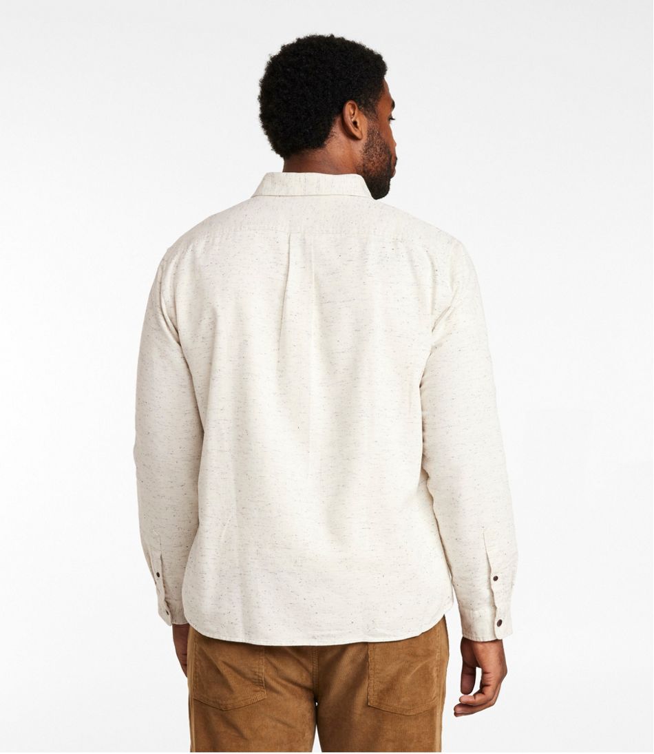 Men's Signature Donegal Woven Shirt, Long-Sleeve - Image 5