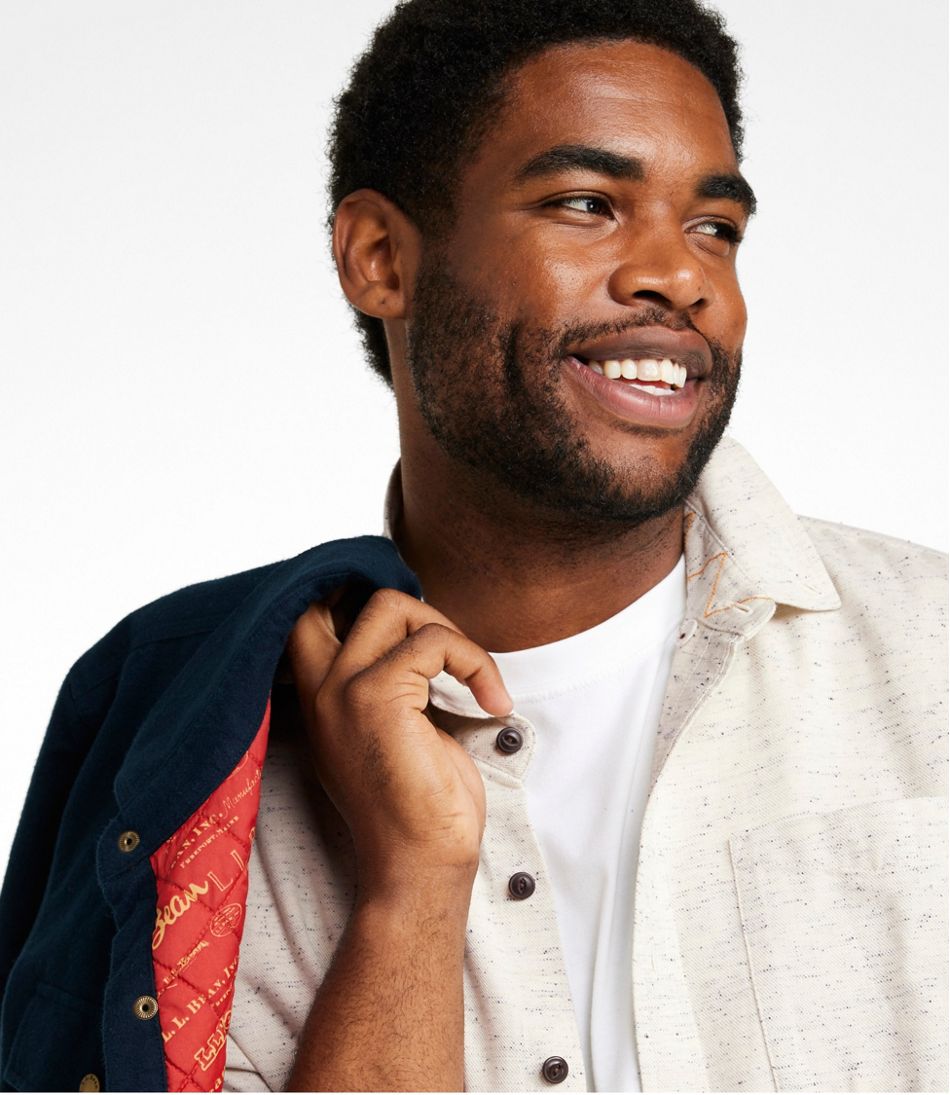 Men's Signature Donegal Woven Shirt, Long-Sleeve - Image 6