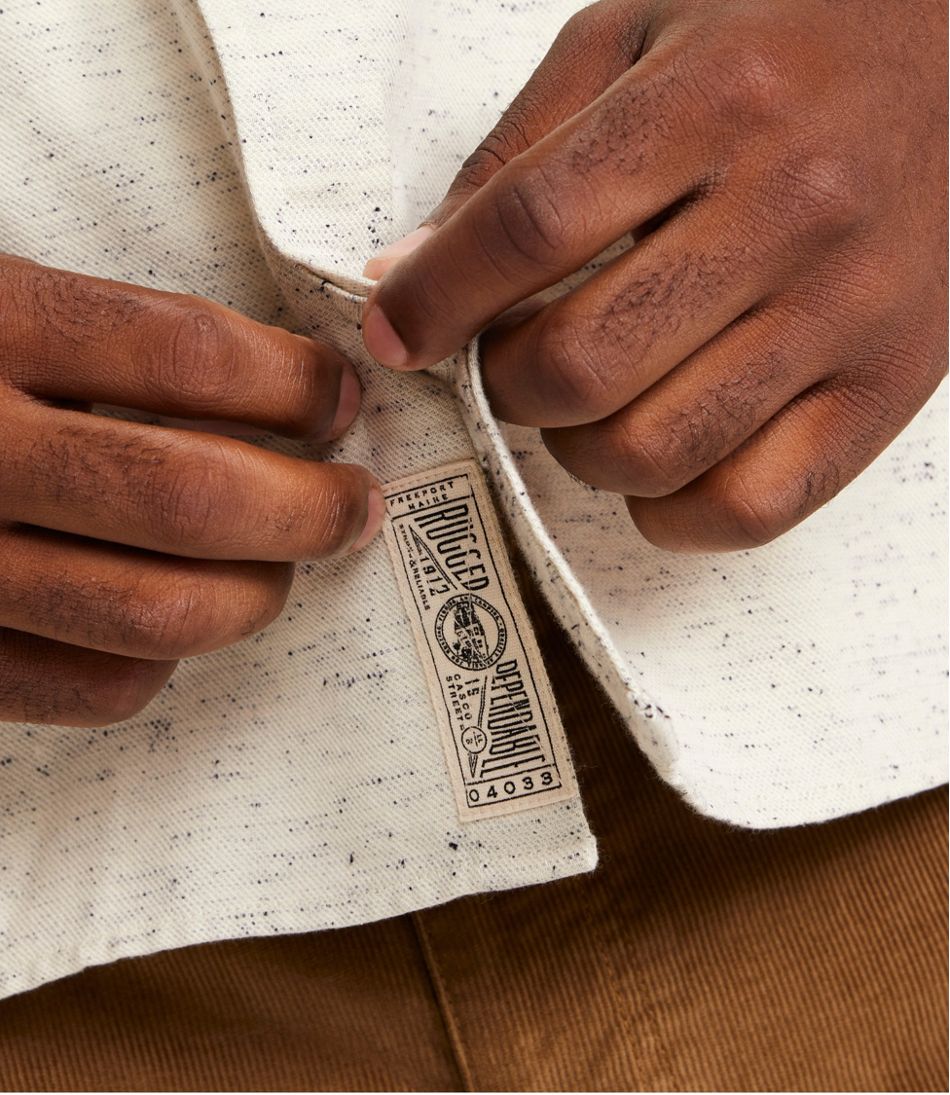 Men's Signature Donegal Woven Shirt, Long-Sleeve - Image 8