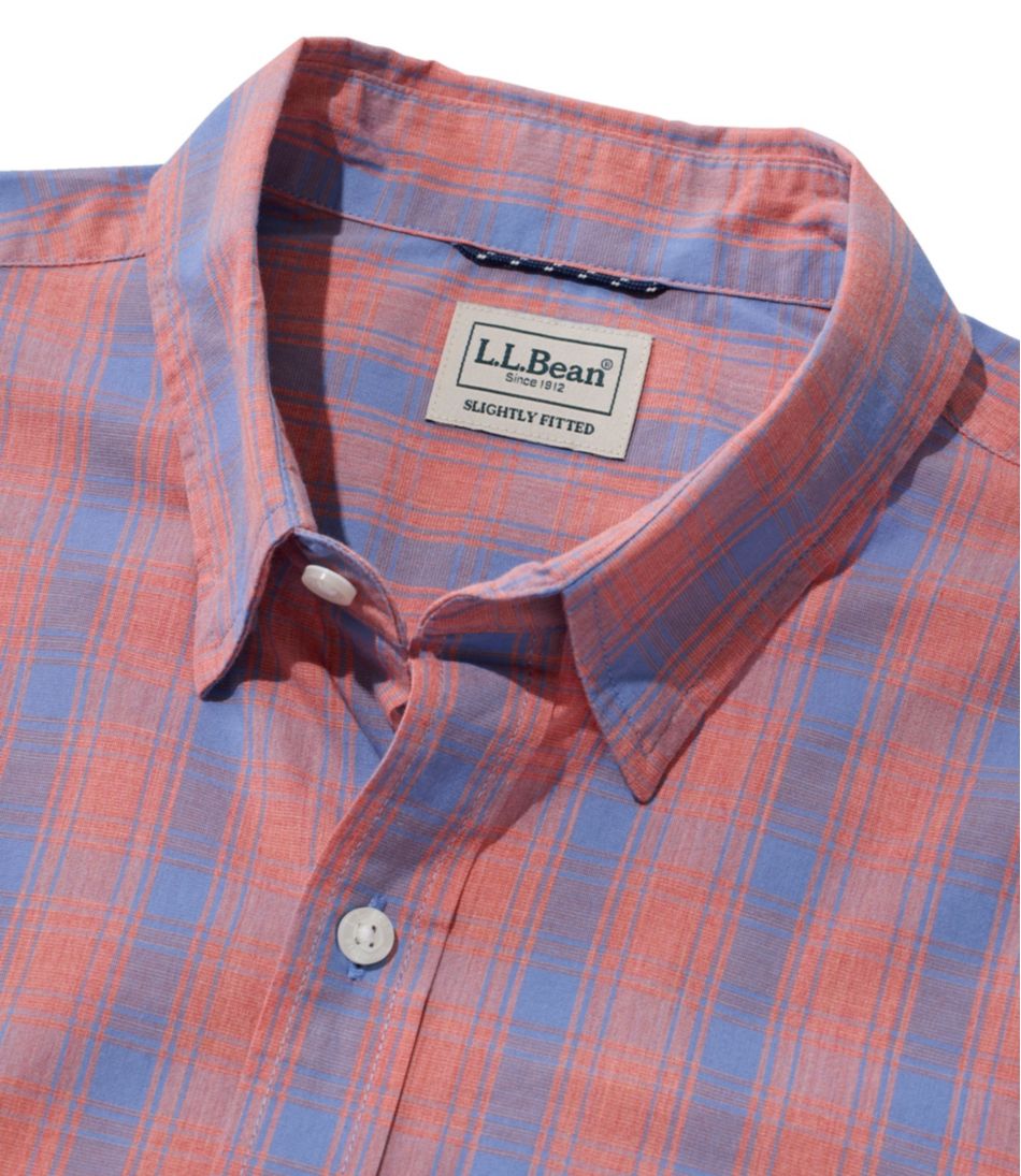 Men's Comfort Stretch Performance? Shirt, Long-Sleeve, Slightly Fitted Untucked Fit, Plaid - Image 6