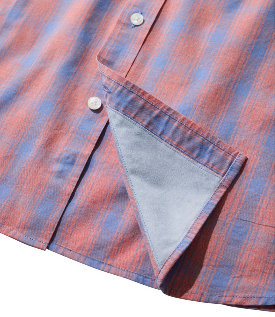 Men's Comfort Stretch Performance? Shirt, Long-Sleeve, Slightly Fitted Untucked Fit, Plaid - Image 7