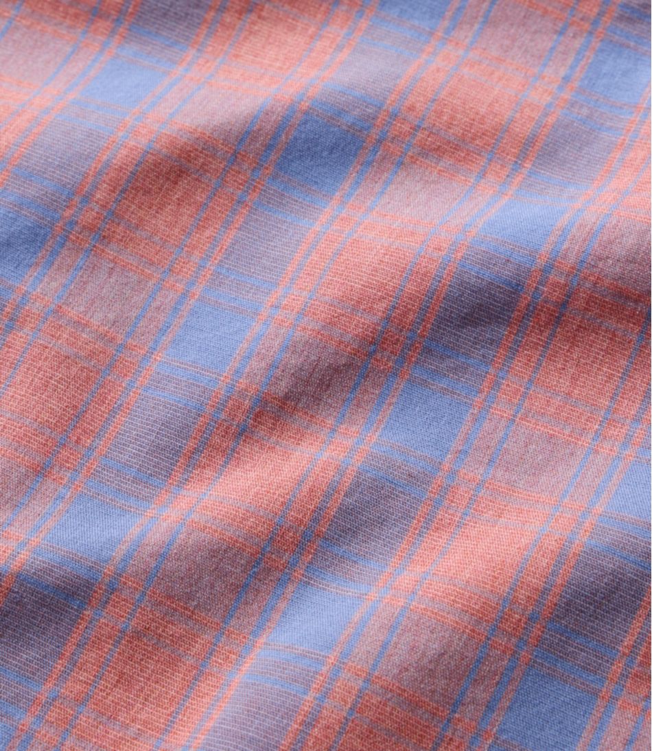 Men's Comfort Stretch Performance? Shirt, Long-Sleeve, Slightly Fitted Untucked Fit, Plaid - Image 8
