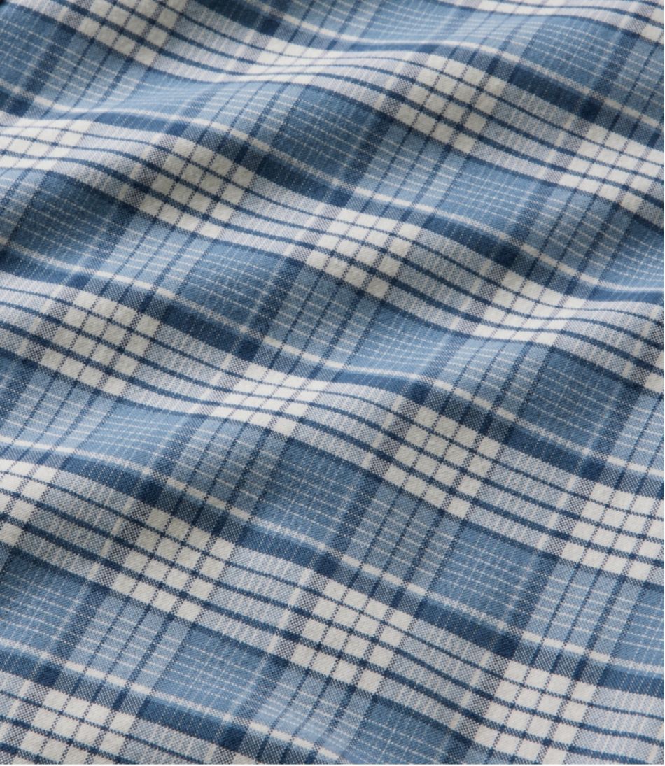 Men's Comfort Stretch? Oxford Shirt, Slightly Fitted Untucked Fit, Plaid - Image 6