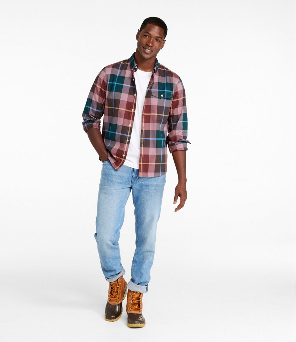 Men's Signature Premium Pima Cotton Oxford Shirt, Long-Sleeve - Image 2