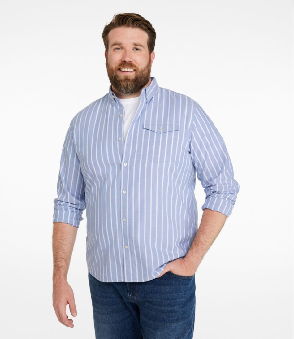 Men's Signature Premium Pima Cotton Oxford Shirt, Long-Sleeve - Image 4