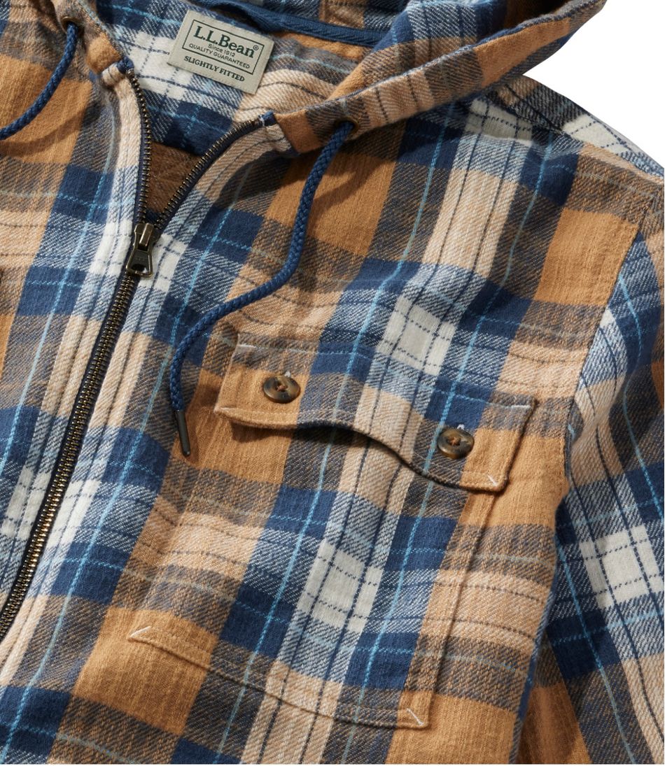 Men's 1912 Field Flannel Shirt, Hooded, Slightly Fitted Untucked Fit, Plaid - Image 4
