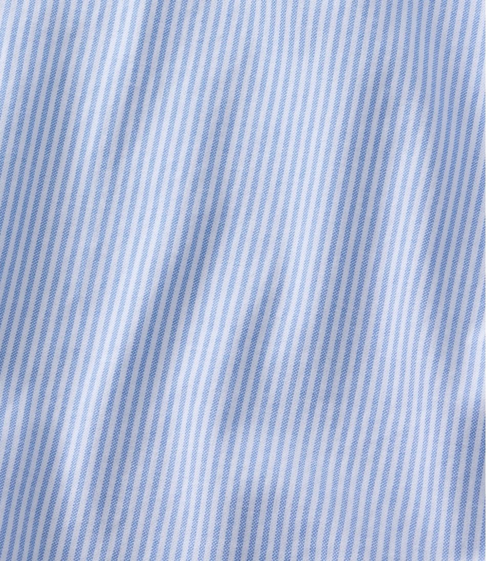 Men's Comfort Stretch Oxford Shirt, Traditional Untucked Fit, Stripe - Image 6