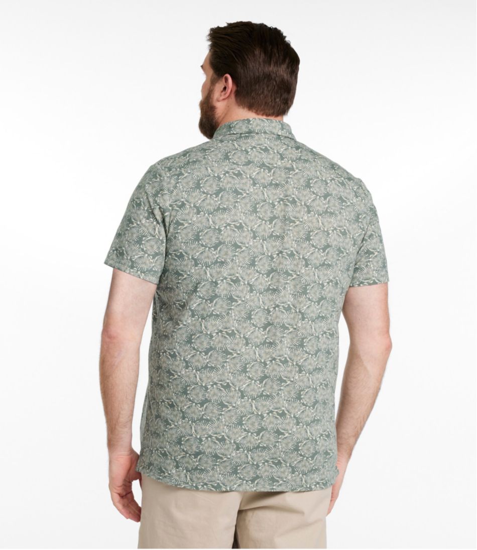 Men's Lakewashed Performance Shirts, Button-Front Shirt, Short-Sleeve, Print - Image 5