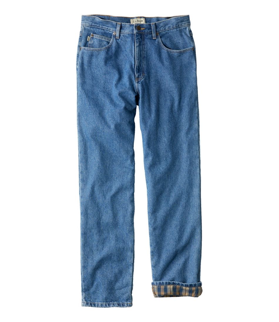 Men's Double L? Jeans, Classic Fit, Flannel-Lined