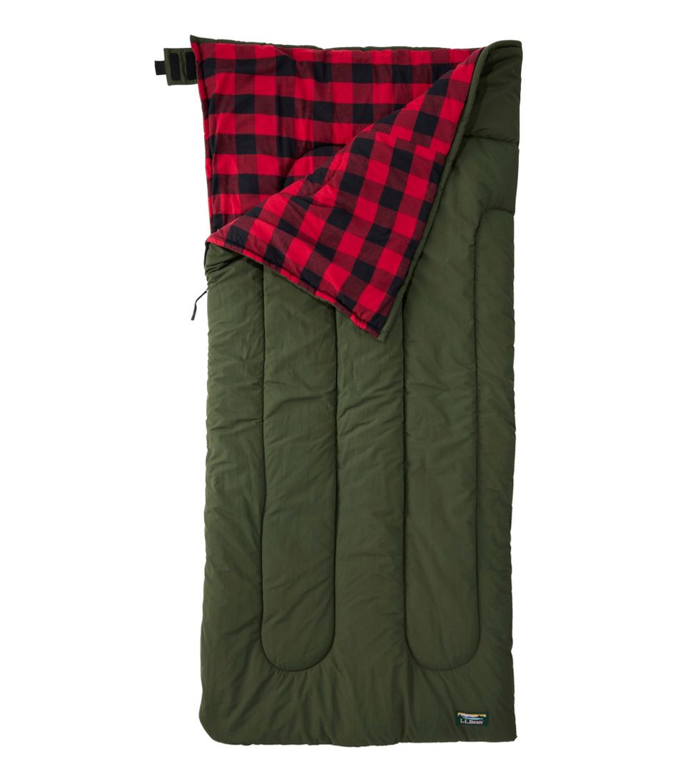 Adults' L.L.Bean Flannel Lined Camp Sleeping Bag, 20??
