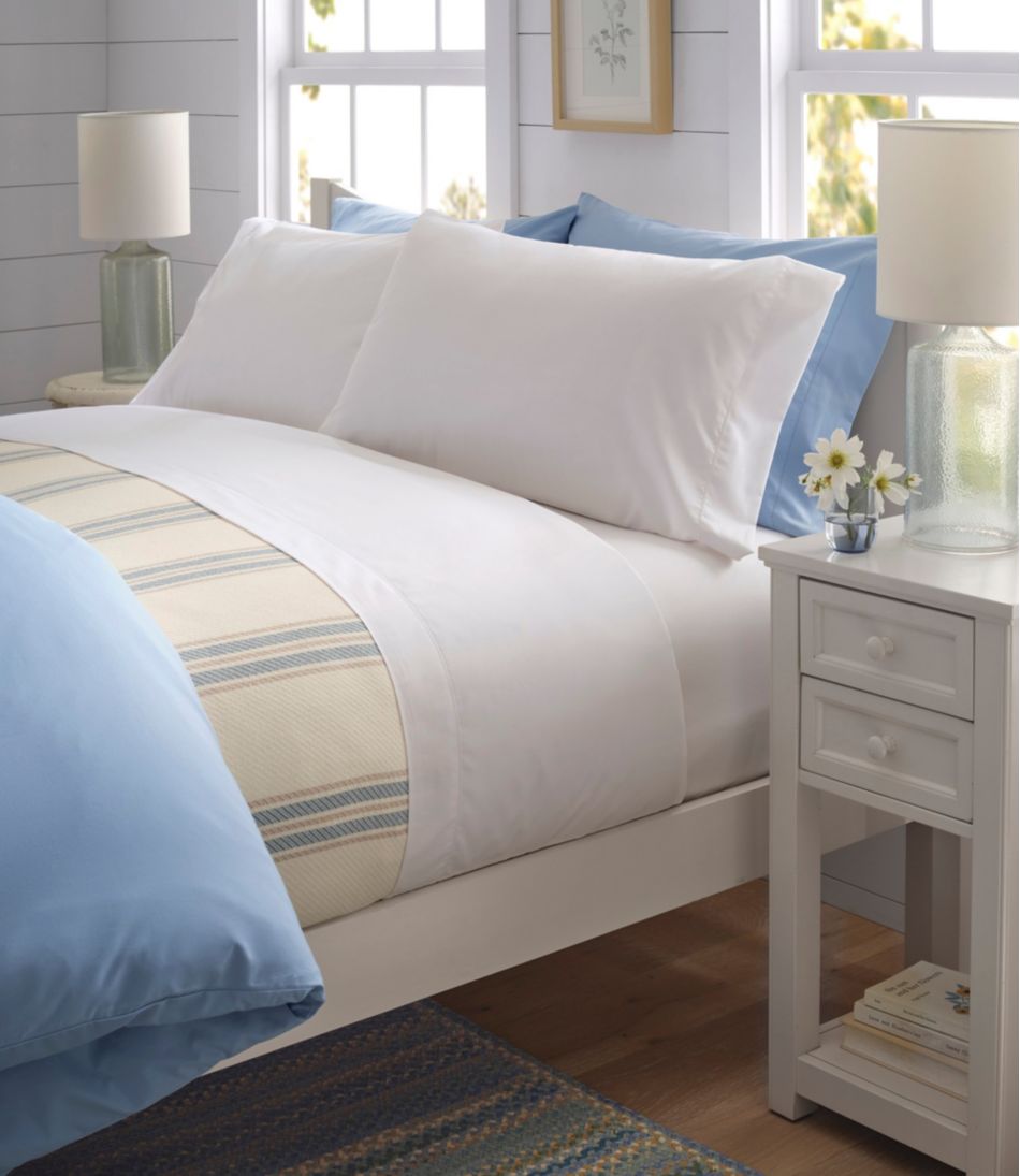 280-Thread-Count Pima Cotton Percale Pillowcases, Set of Two - Image 2