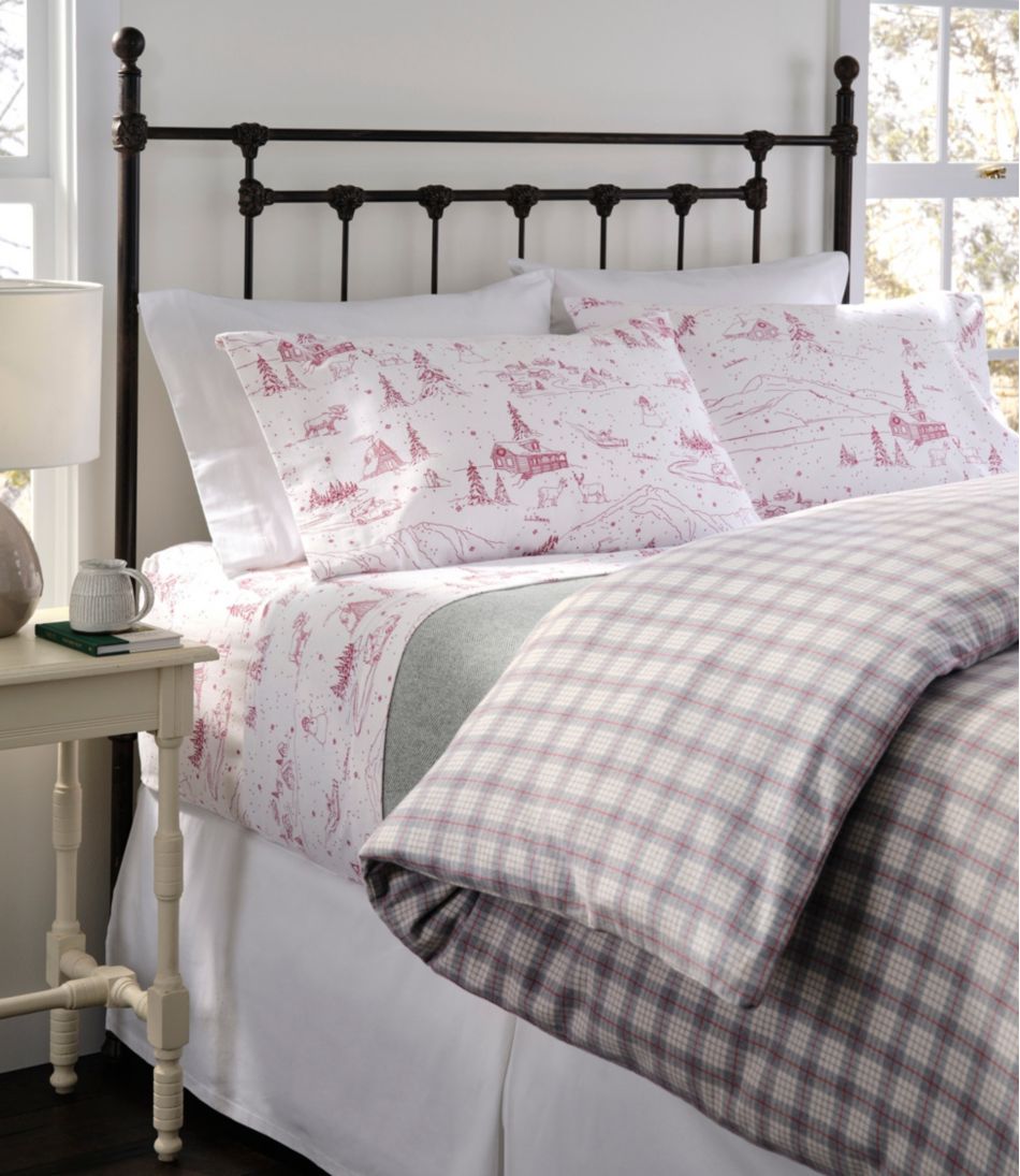 Heritage Chamois Flannel Comforter Cover Collection, Plaid - Image 2