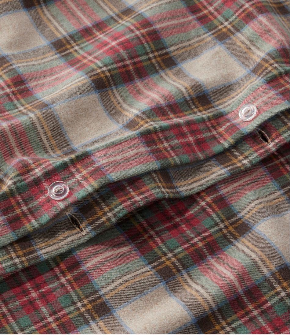 Heritage Chamois Flannel Comforter Cover Collection, Plaid - Image 5