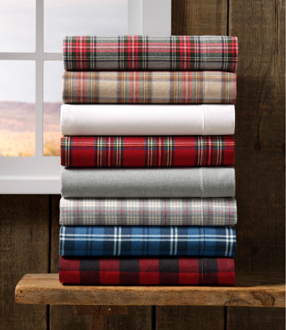Heritage Chamois Flannel Comforter Cover Collection, Plaid - Image 8