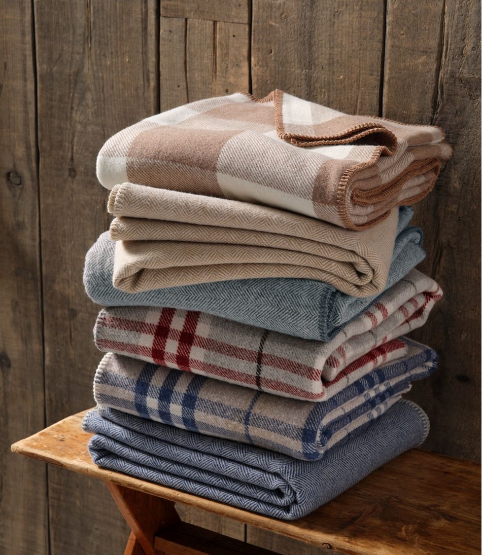 Washable Wool Blanket, Herringbone - Image 8