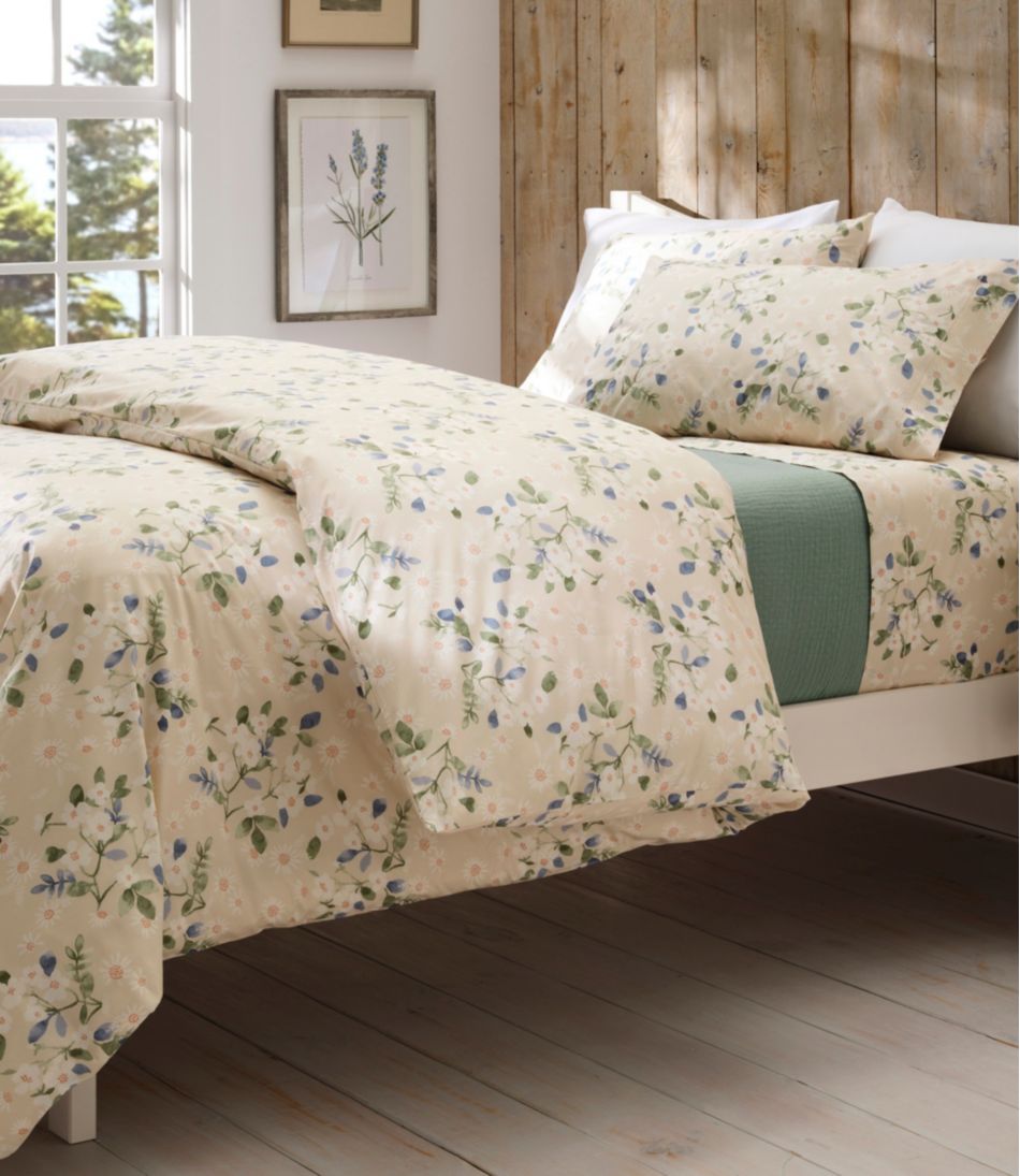 Premium Egyptian Percale Comforter Cover Collection, Daisy - Image 7