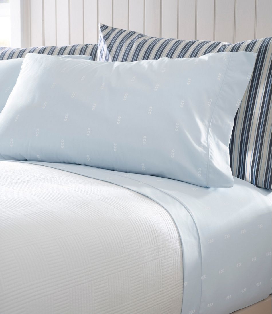 Sunwashed Percale Sheet Collection, Stripe - Image 5