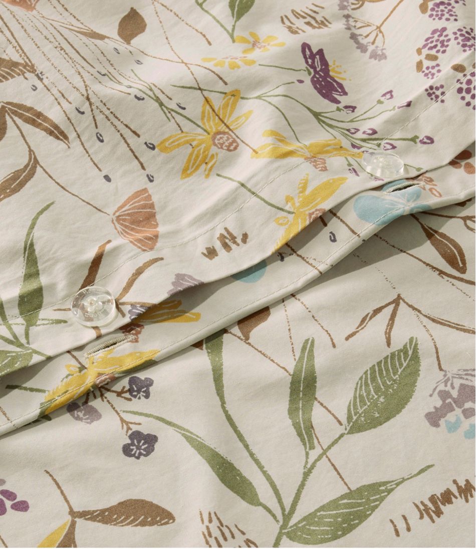Birch Floral Percale Comforter Cover Collection - Image 5