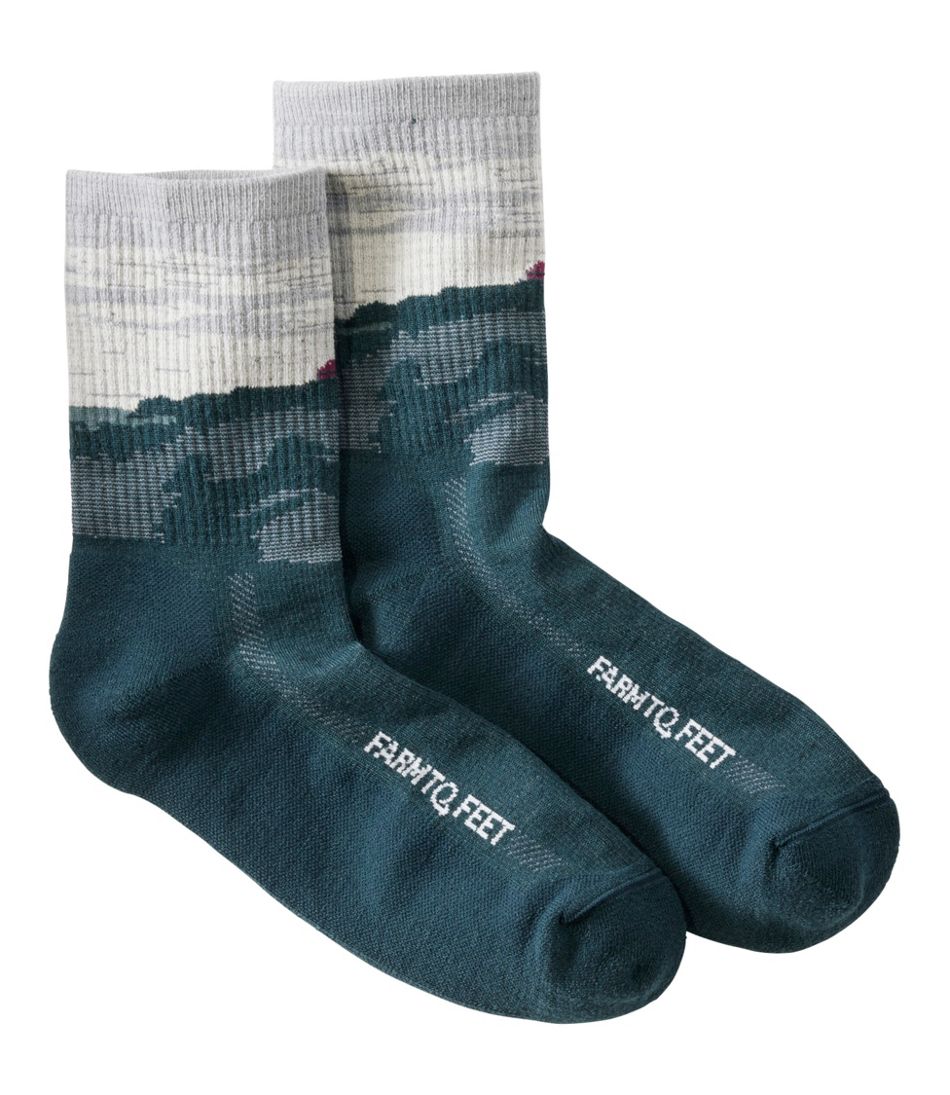 Adults' Farm to Feet Portland Headlight Lighthouse Light Cushion 3/4 Crew Socks - Image 2