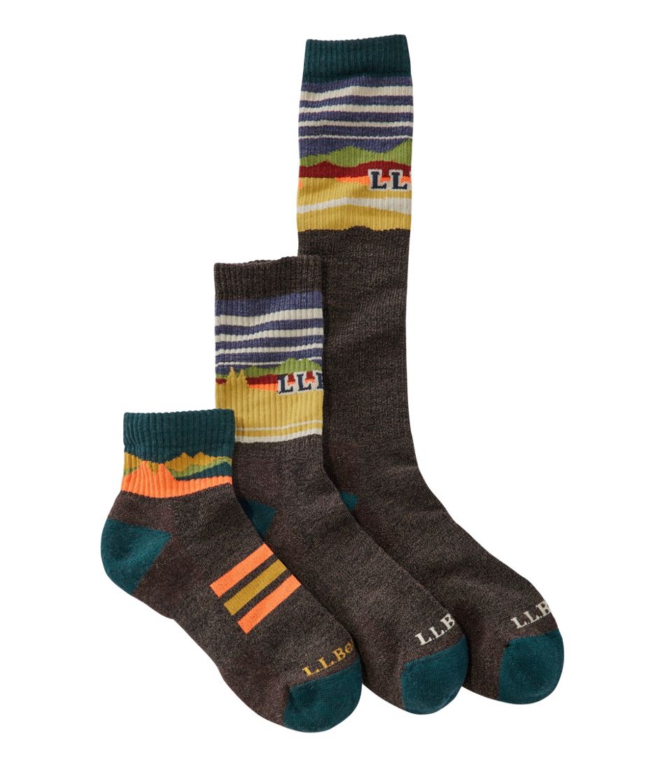Adults' Katahdin Over the Calf Hiker Socks, Mountain - Image 2