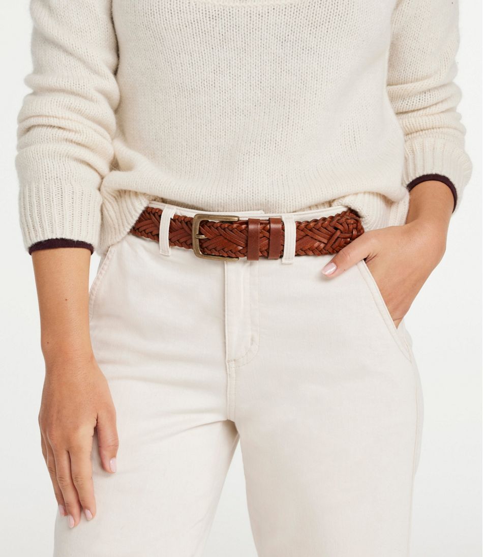 Women's L.L.Bean Braided Leather Belt - Image 2