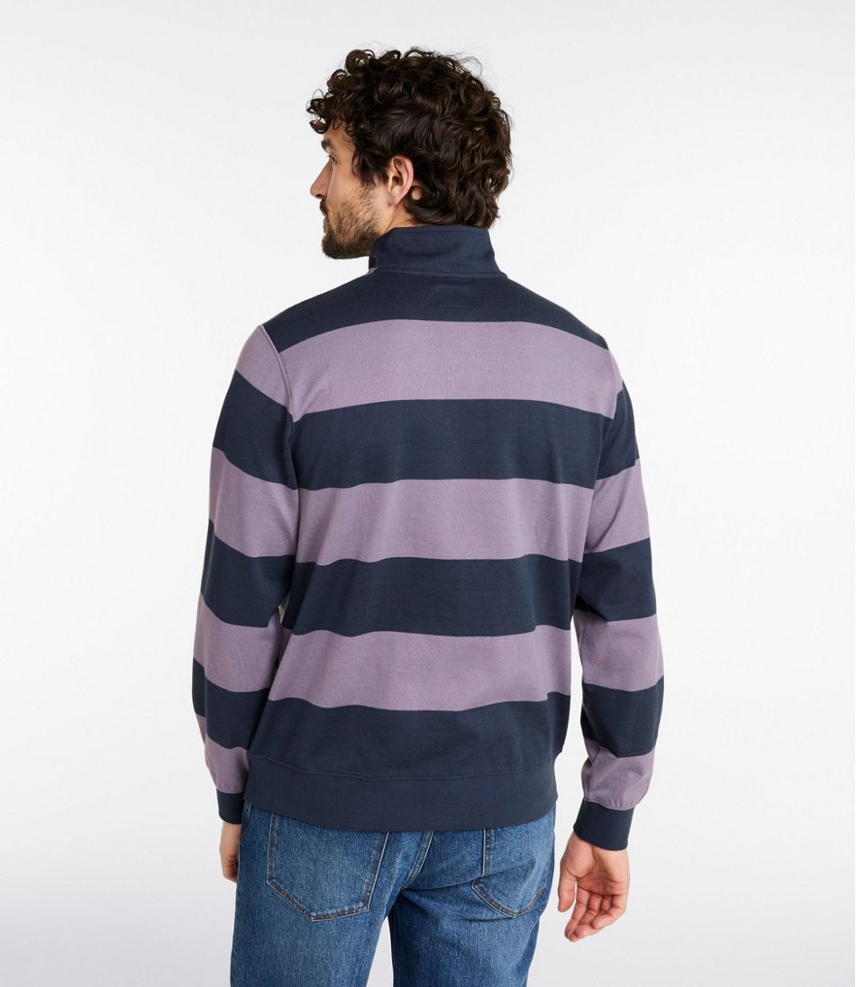 Men's Bean's Vintage Soft Rugby, Mockneck, Stripe - Image 3