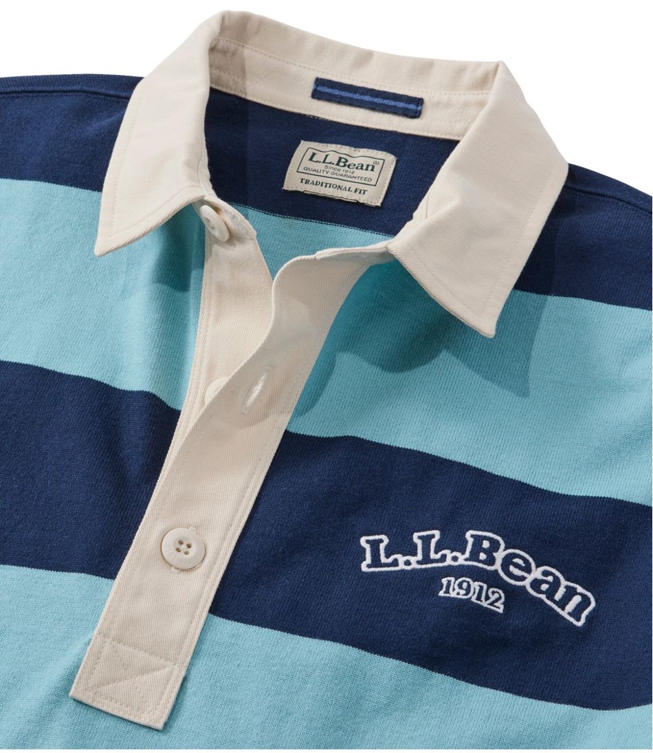 Men's Bean's Vintage Soft Rugby, Stripe Embroidered - Image 4
