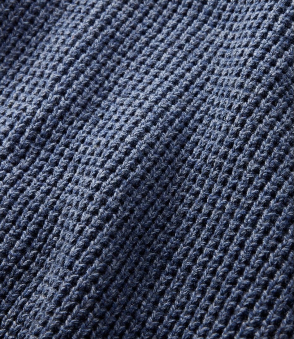 Men's Organic Cotton Waffle Sweater, Cardigan - Image 7