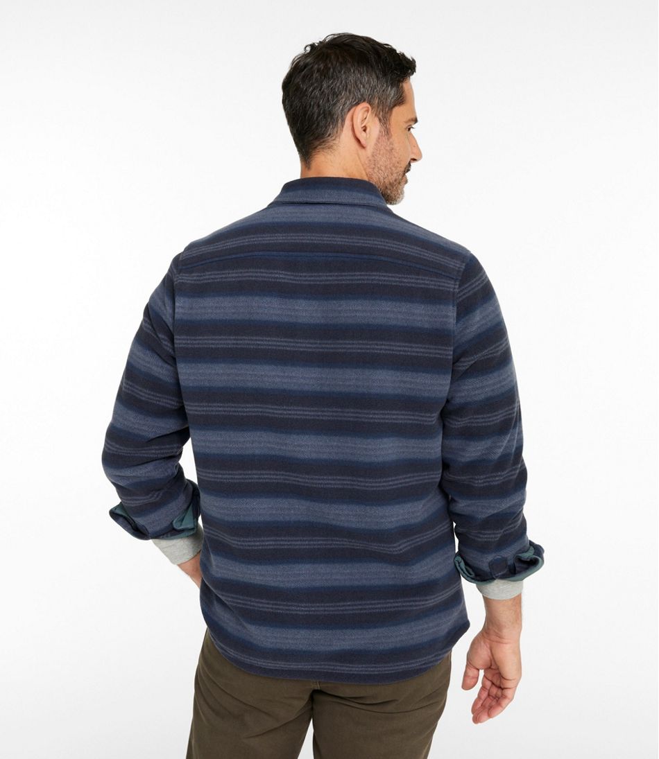 Men's Bean's Mariner Fleece Shirt, Print - Image 3