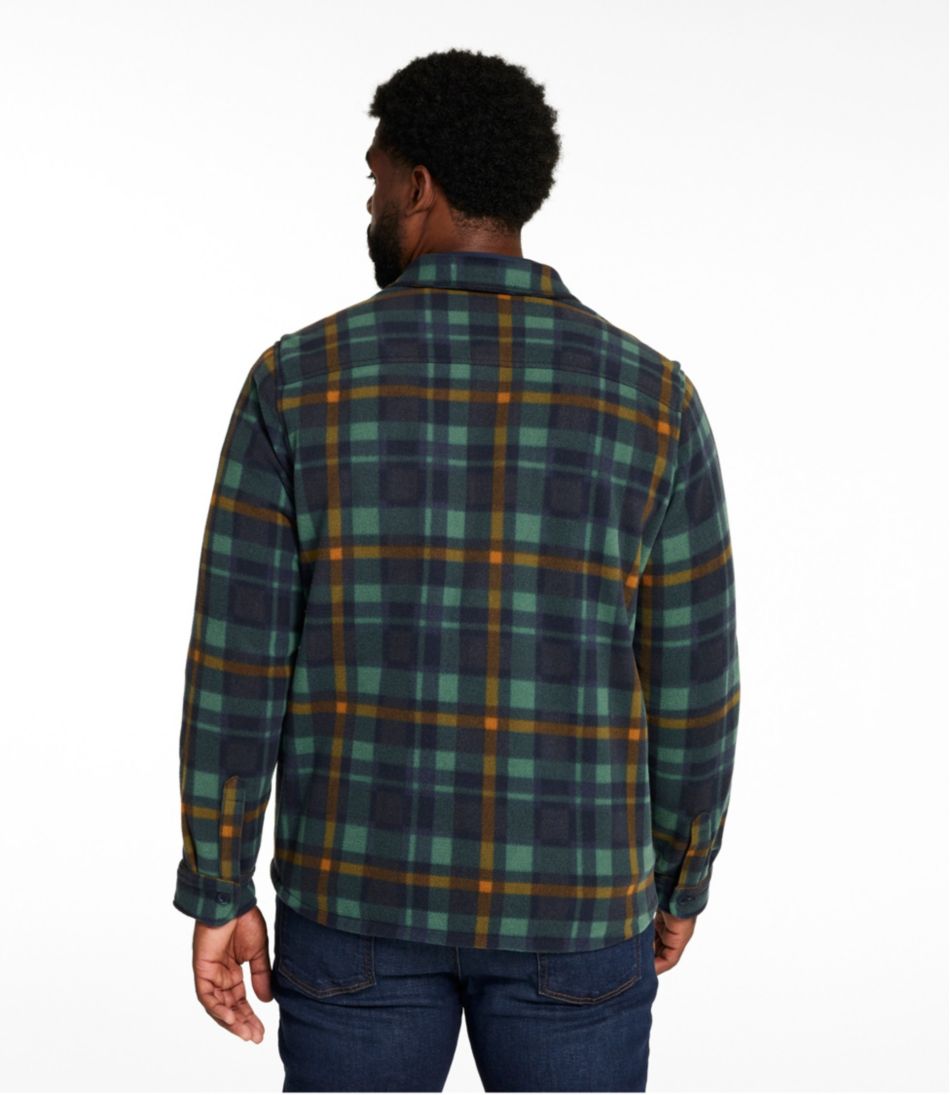 Men's Bean's Mariner Fleece Shirt, Print - Image 5