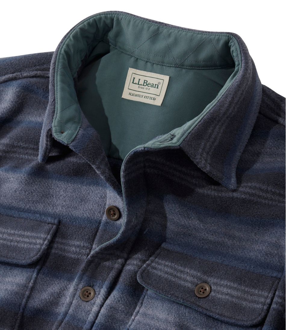Men's Bean's Mariner Fleece Shirt, Print - Image 6