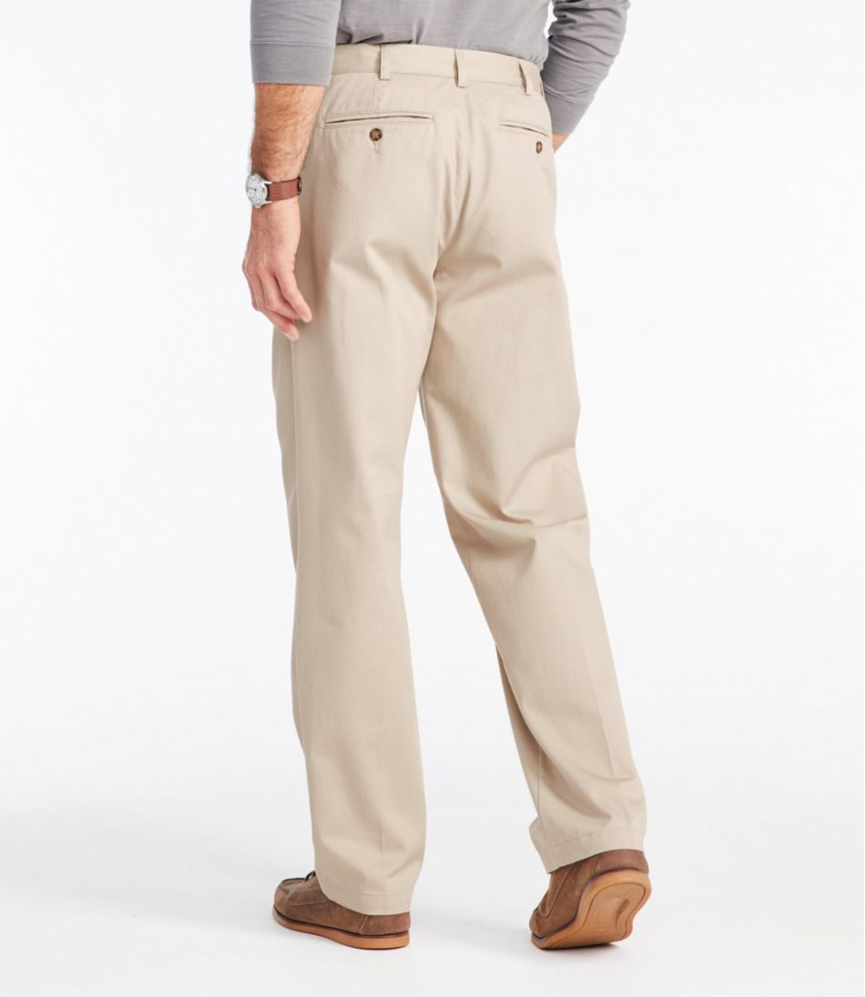 Men's Wrinkle-Free Double L? Chinos, Natural Fit, Hidden Comfort, Pleated - Image 3