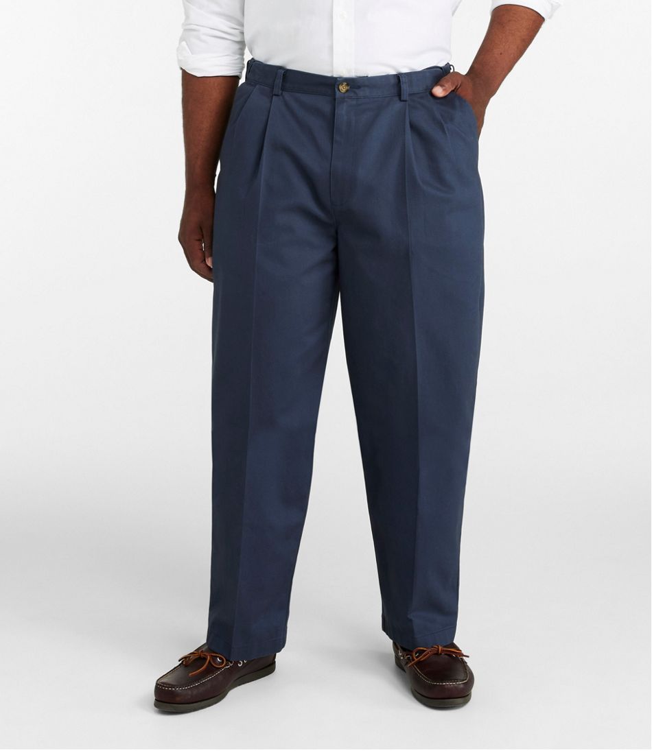 Men's Wrinkle-Free Double L? Chinos, Natural Fit, Hidden Comfort, Pleated - Image 5