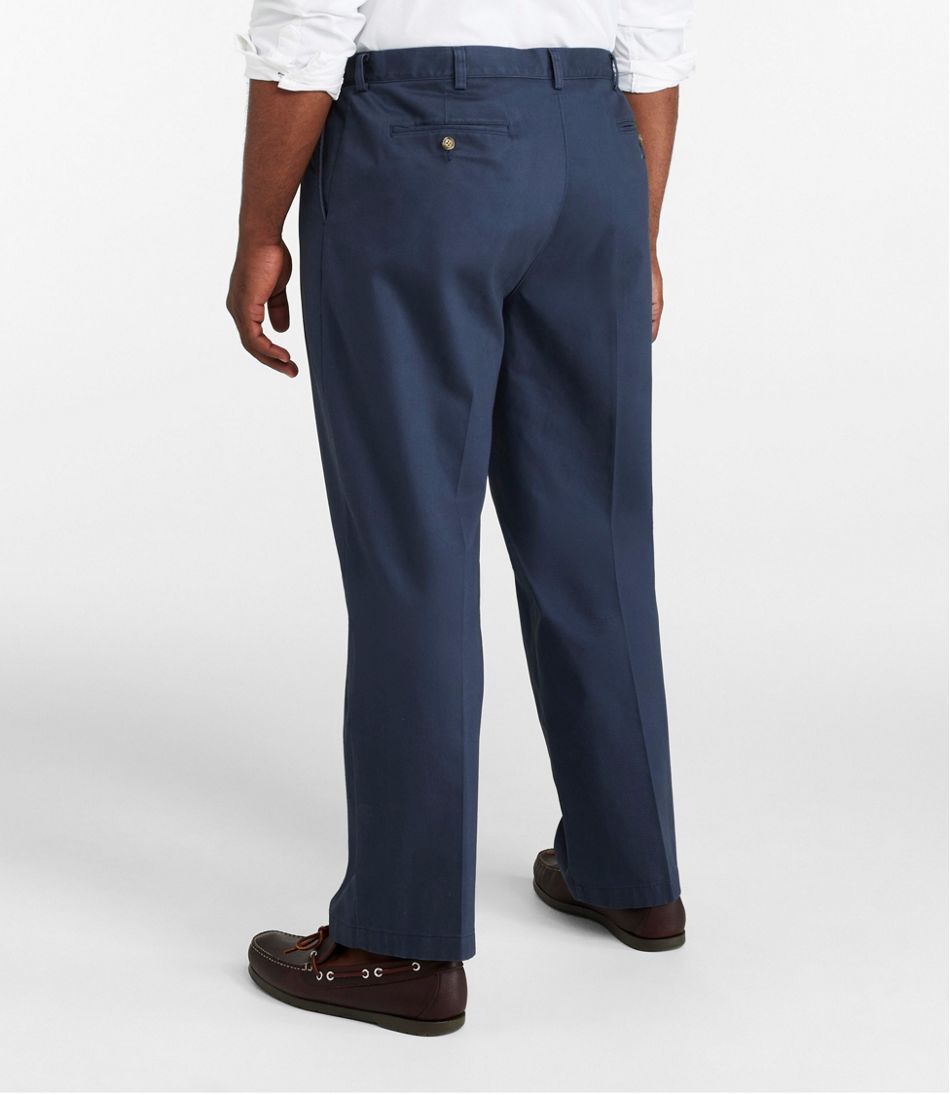 Men's Wrinkle-Free Double L? Chinos, Natural Fit, Hidden Comfort, Pleated - Image 6