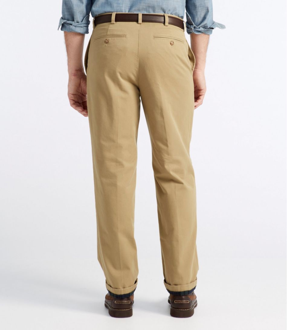 Men's Double L? Chinos, Natural Fit, Plain Front, Flannel-Lined - Image 3