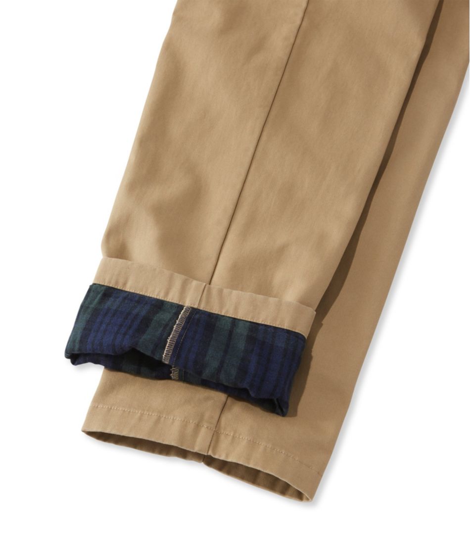 Men's Double L? Chinos, Natural Fit, Plain Front, Flannel-Lined - Image 5