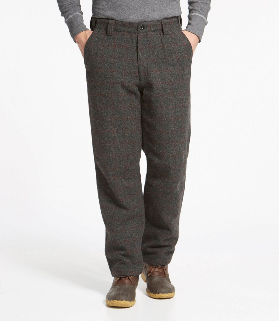 Men's Maine Guide Wool Pants with PrimaLoft, Plaid - Image 2