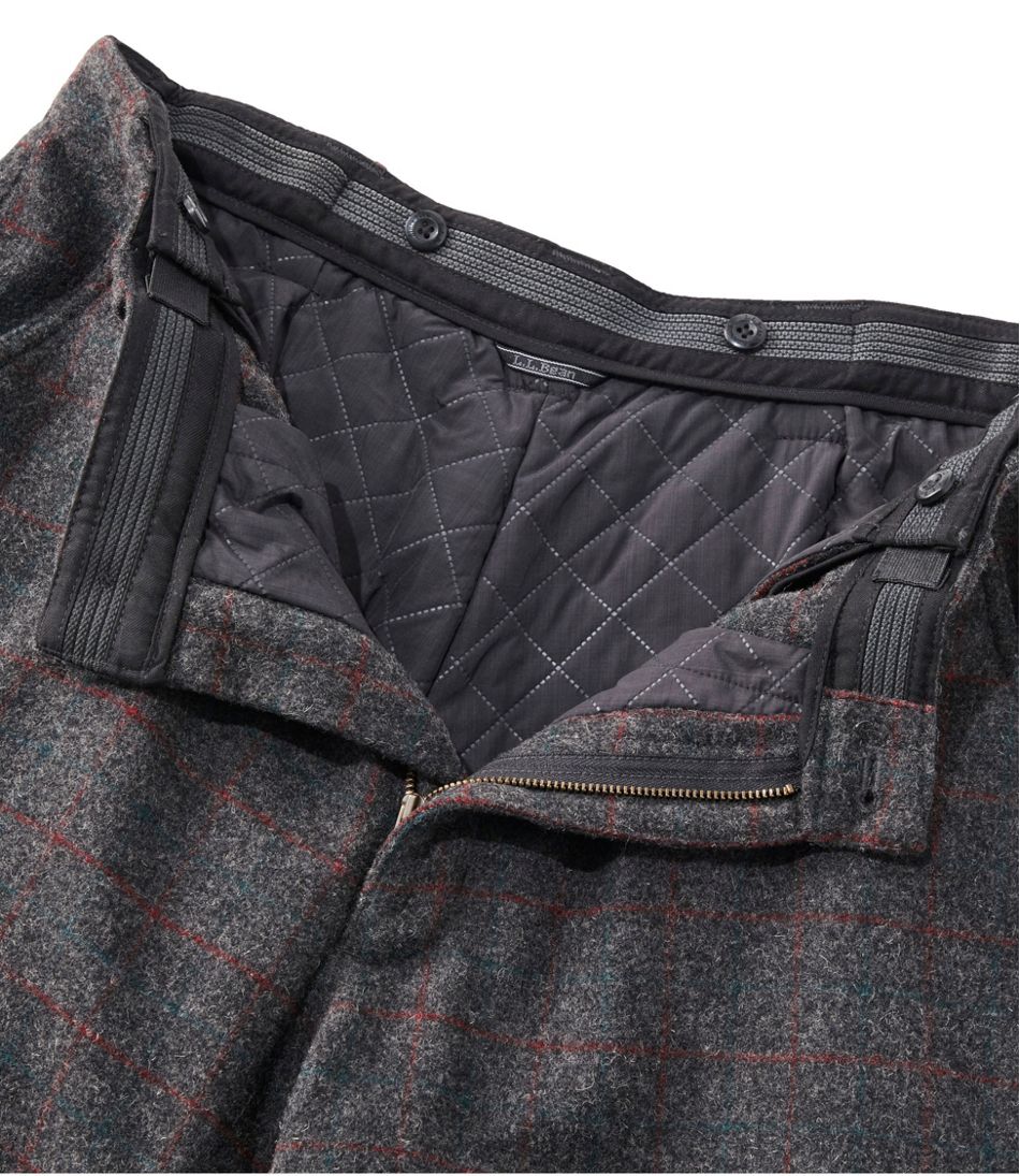 Men's Maine Guide Wool Pants with PrimaLoft, Plaid - Image 4