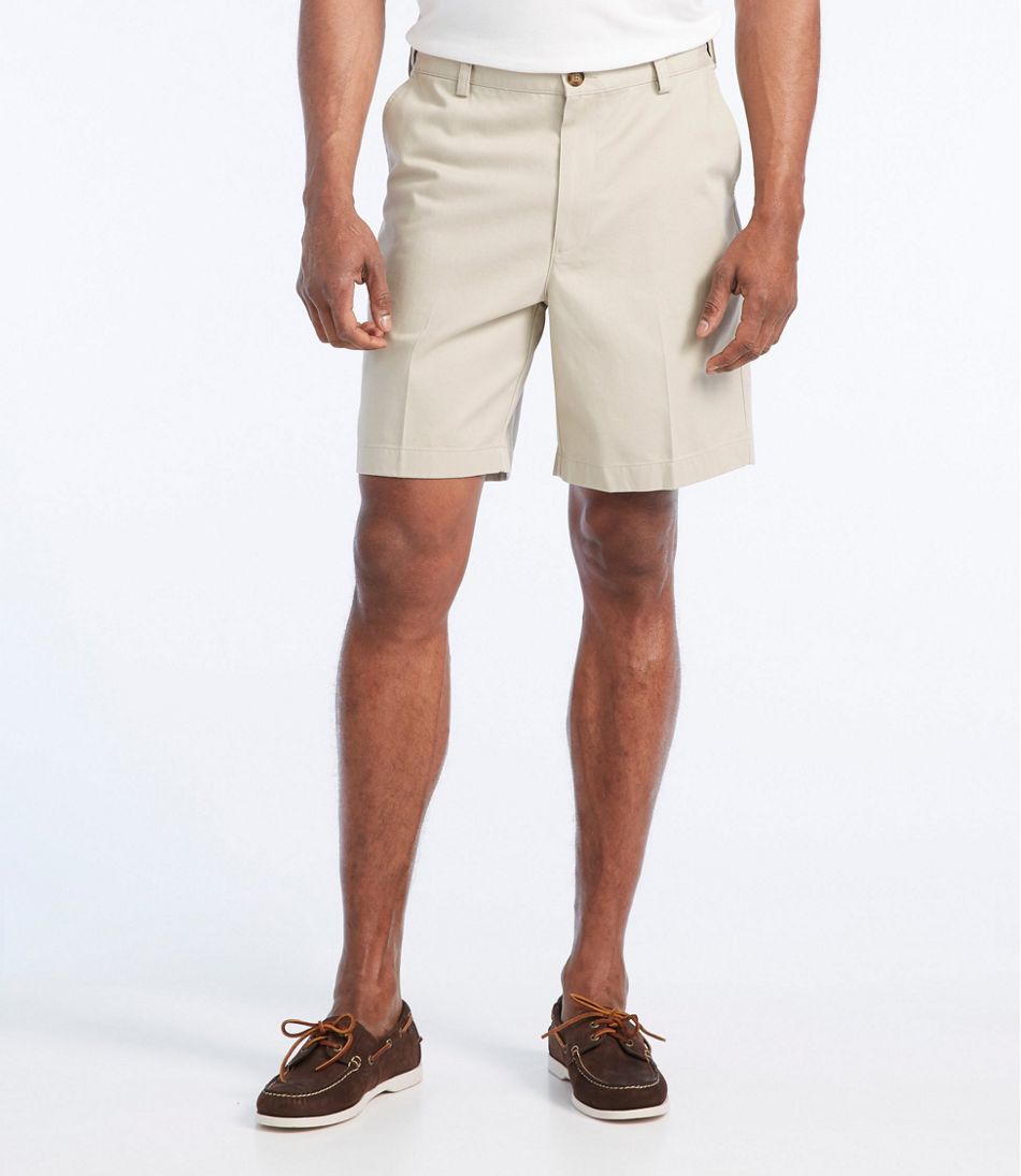 Men's Wrinkle-Free Double L? Chino Shorts, Natural Fit, Hidden Comfort Waist, 8" - Image 2