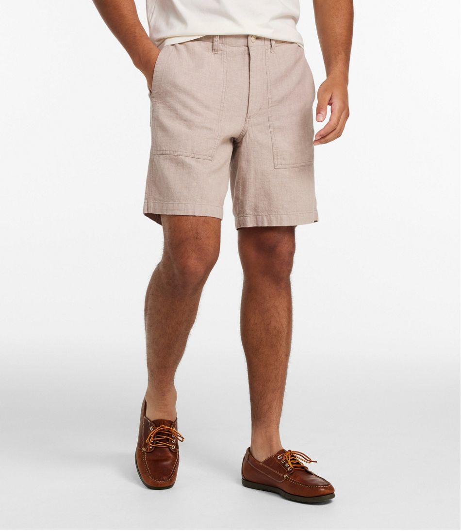 Men's Signature Herringbone Shorts, 8" - Image 2