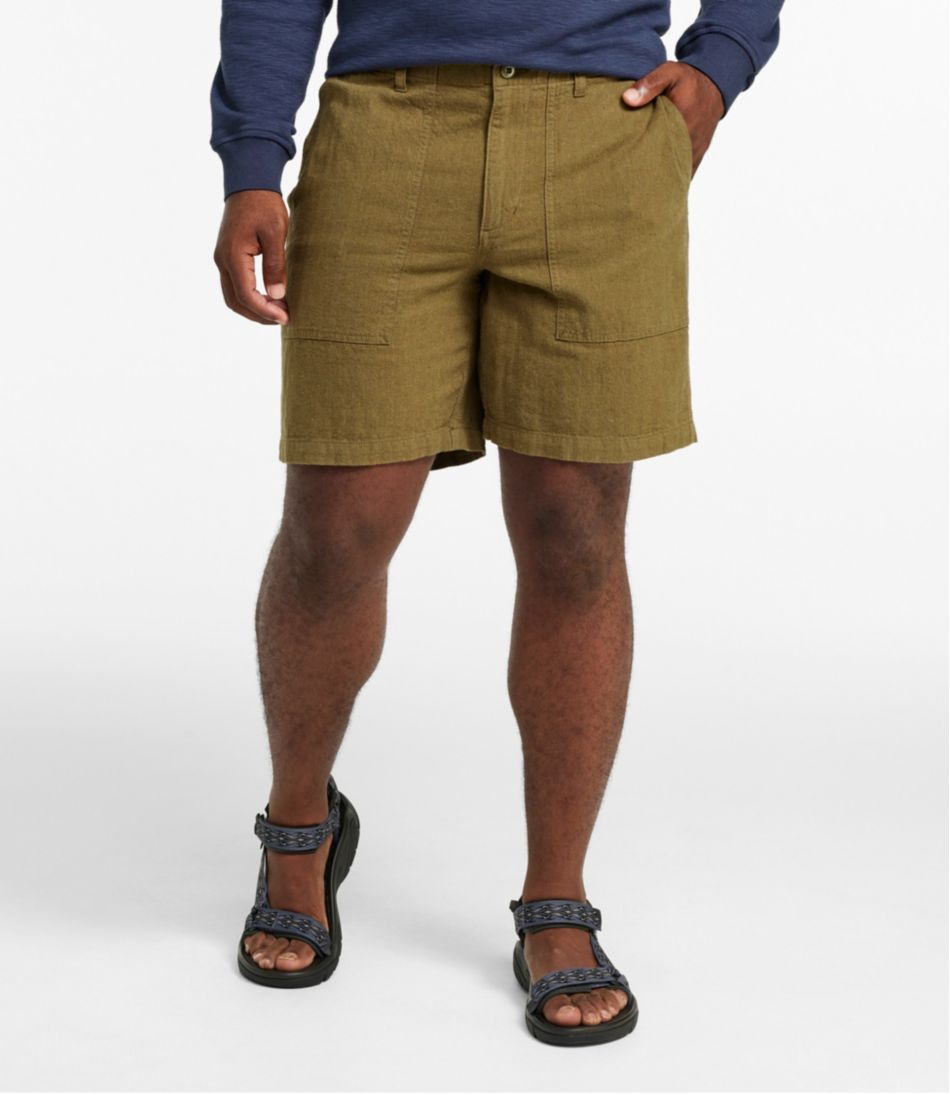 Men's Signature Herringbone Shorts, 8" - Image 4