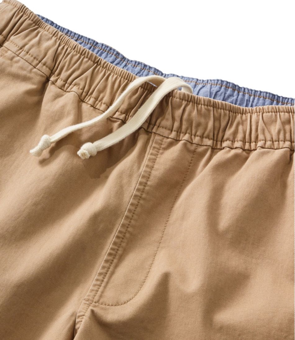 Men's Lakewashed Stretch Khaki Shorts, Pull-On, 8" - Image 6