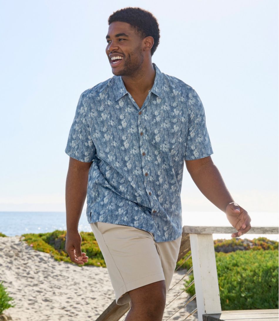 Men's Lakewashed Stretch Khaki Shorts, Pull-On, 8" - Image 7
